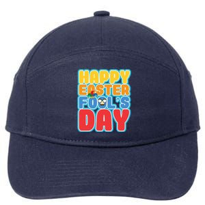 Easter Bunny Rabbit Eggs April 1 Fools Day Gift 7-Panel Snapback Hat