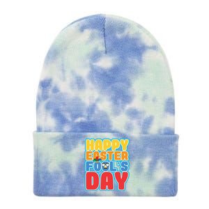 Easter Bunny Rabbit Eggs April 1 Fools Day Gift Tie Dye 12in Knit Beanie