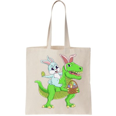 Easter Bunny Riding Dinosaur T Rex Easter Bag