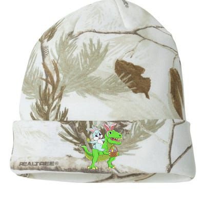 Easter Bunny Riding Dinosaur T Rex Easter Kati Licensed 12" Camo Beanie