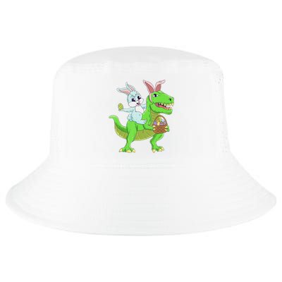 Easter Bunny Riding Dinosaur T Rex Easter Cool Comfort Performance Bucket Hat