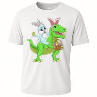 Easter Bunny Riding Dinosaur T Rex Easter Performance Shirt