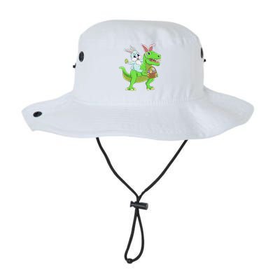 Easter Bunny Riding Dinosaur T Rex Easter Legacy Cool Fit Booney Bucket Hat