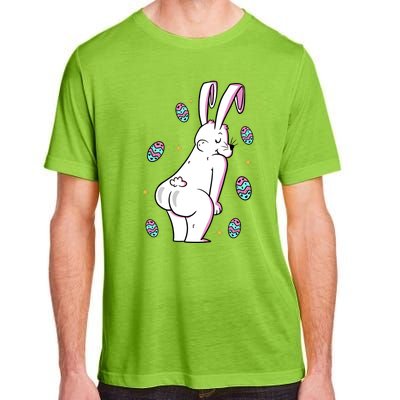 Easter Bunny Rabbit Butt Funny Colorful Eggs Adult ChromaSoft Performance T-Shirt