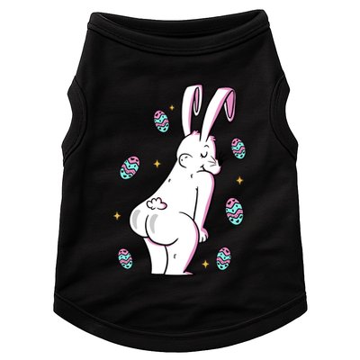 Easter Bunny Rabbit Butt Funny Colorful Eggs Doggie Tank