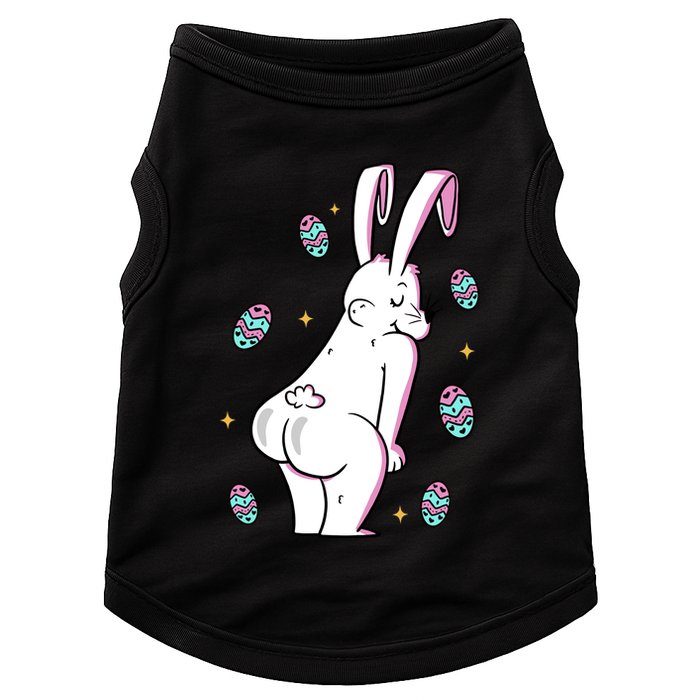 Easter Bunny Rabbit Butt Funny Colorful Eggs Doggie Tank