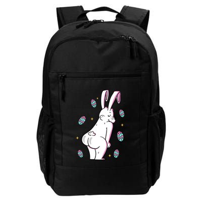 Easter Bunny Rabbit Butt Funny Colorful Eggs Backpack
