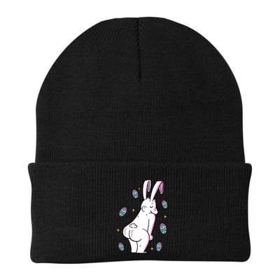 Easter Bunny Rabbit Butt Funny Colorful Eggs Beanie