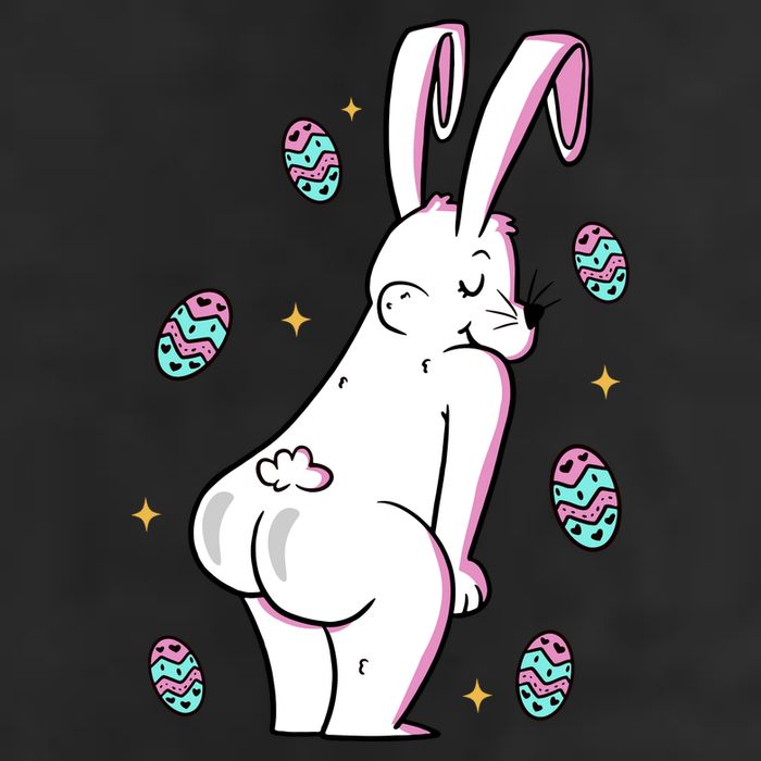 Easter Bunny Rabbit Butt Funny Colorful Eggs Tumbler