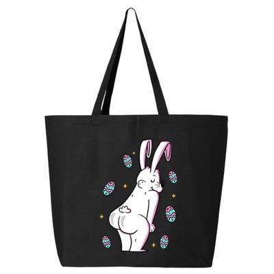 Easter Bunny Rabbit Butt Funny Colorful Eggs 25L Jumbo Tote