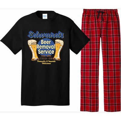 Edward's Beer Removal Service Funny Party Ing Gift Pajama Set