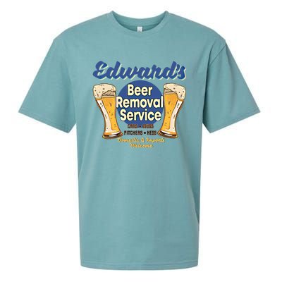 Edward's Beer Removal Service Funny Party Ing Gift Sueded Cloud Jersey T-Shirt