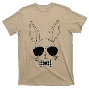 Easter Bunny Rabbit With Glasses Easter Day T-Shirt