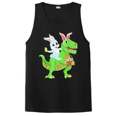 Easter Bunny Riding Dinosaur T Rex Easter PosiCharge Competitor Tank