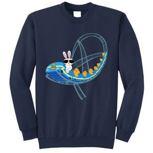 Easter Bunny Rabbit Roller Coaster Theme Park Ride Sweatshirt