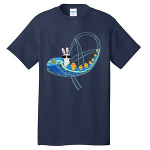 Easter Bunny Rabbit Roller Coaster Theme Park Ride Tall T-Shirt