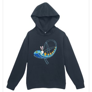 Easter Bunny Rabbit Roller Coaster Theme Park Ride Urban Pullover Hoodie