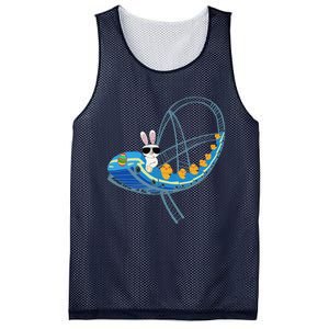 Easter Bunny Rabbit Roller Coaster Theme Park Ride Mesh Reversible Basketball Jersey Tank