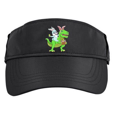 Easter Bunny Riding Dinosaur T Rex Easter Adult Drive Performance Visor