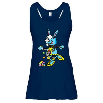 Easter Bunny Robot Robotics Gift For Egg Hunt Ladies Essential Flowy Tank