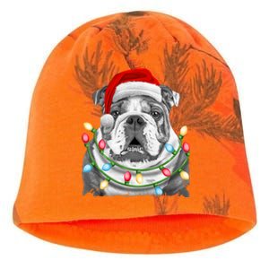 English Bulldog Santa Christmas Tree Lights Xmas Dog Cool Gift Kati - Camo Knit Beanie