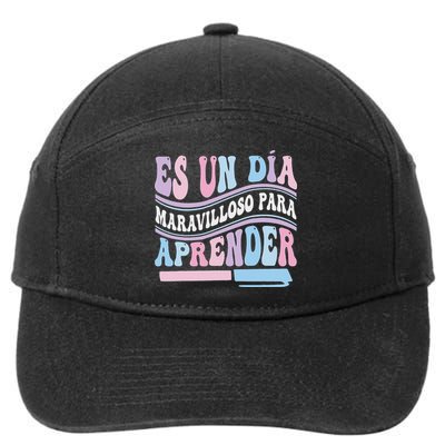 Espanol Bilingue Spanish Teacher Maestra 7-Panel Snapback Hat