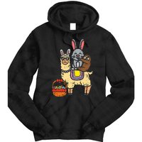 Easter Bunny Sloth On Llama Eggs Cute Alpaca Tie Dye Hoodie