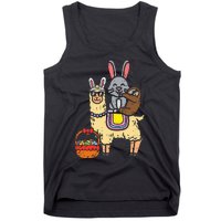 Easter Bunny Sloth On Llama Eggs Cute Alpaca Tank Top