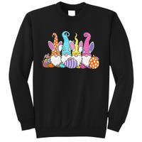 Easter Bunny Spring Gnome Easter Egg Hunting And Basket Sweatshirt