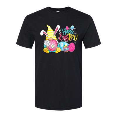 Easter Bunny Spring Gnome Easter Egg Hunting And Basket Softstyle® CVC T-Shirt