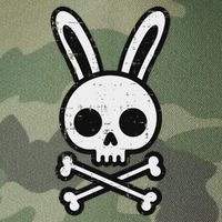 Easter Bunny Skull Cross Bones Rabbit Goth Legacy Tie Dye Trucker Hat