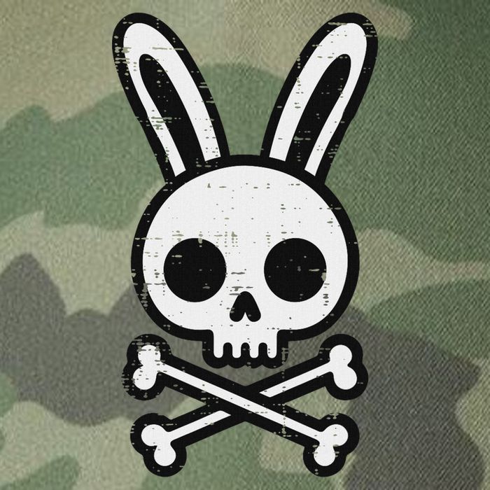 Easter Bunny Skull Cross Bones Rabbit Goth Legacy Tie Dye Trucker Hat