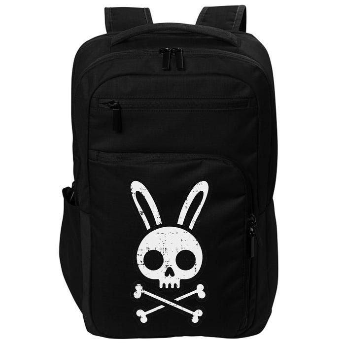 Easter Bunny Skull Cross Bones Rabbit Goth Impact Tech Backpack