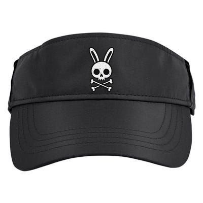 Easter Bunny Skull Cross Bones Rabbit Goth Adult Drive Performance Visor