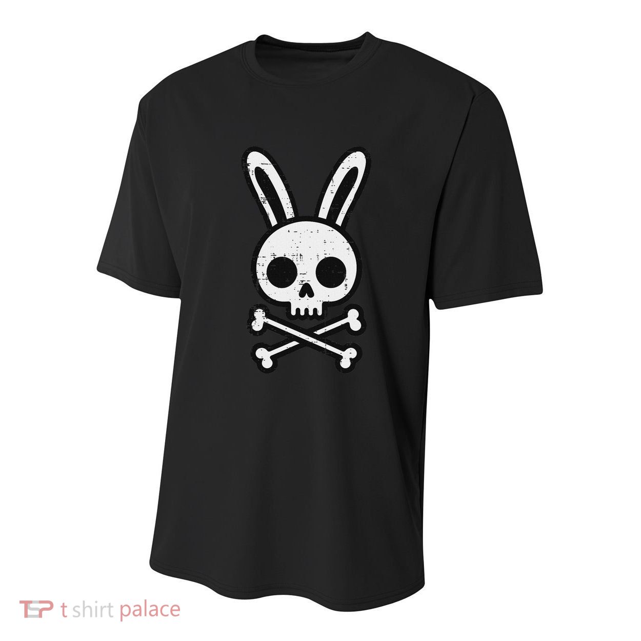 Easter Bunny Skull Cross Bones Rabbit Goth Youth Performance Sprint T-Shirt