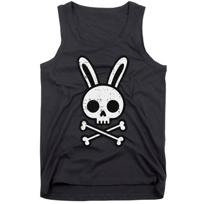 Easter Bunny Skull Cross Bones Rabbit Goth Tank Top