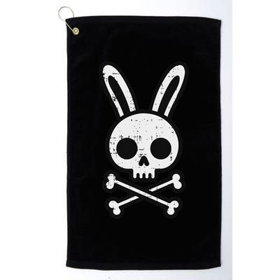 Easter Bunny Skull Cross Bones Rabbit Goth Golf Towel