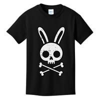 Easter Bunny Skull Cross Bones Rabbit Goth Kids T-Shirt