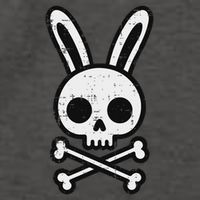 Easter Bunny Skull Cross Bones Rabbit Goth Vector Backpack