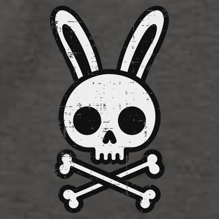 Easter Bunny Skull Cross Bones Rabbit Goth Vector Backpack