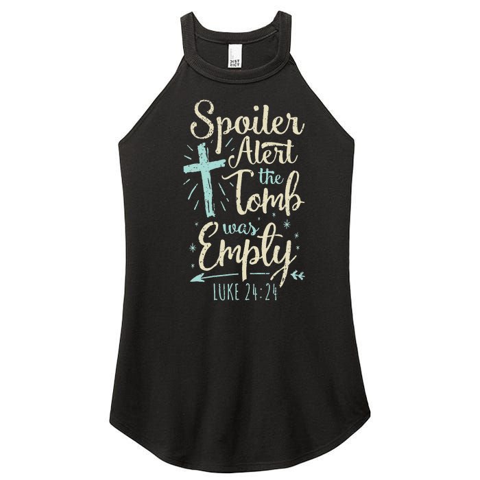 Easter Basket Stuffers Spoiler Alert Tomb Was Empty Women's Perfect Tri Rocker Tank