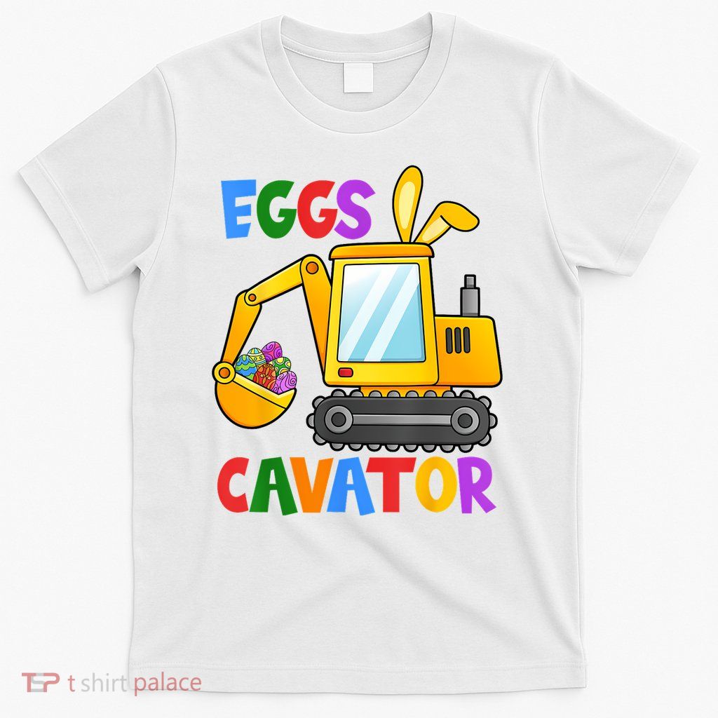 Easter Basket Stuffers Eggscavator Egg Hunting  Unisex Black Cotton Blend T-Shirt