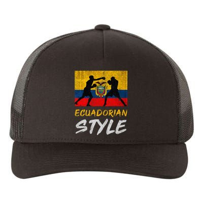 Ecuadorian Boxing Style Ecuador Pride Boxing Yupoong Adult 5-Panel Trucker Hat