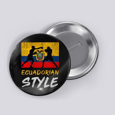 Ecuadorian Boxing Style Ecuador Pride Boxing Button