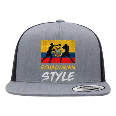 Ecuadorian Boxing Style Ecuador Pride Boxing Flat Bill Trucker Hat