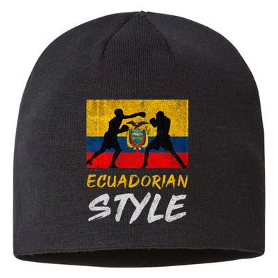 Ecuadorian Boxing Style Ecuador Pride Boxing Sustainable Beanie