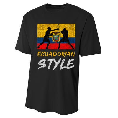 Ecuadorian Boxing Style Ecuador Pride Boxing Performance Sprint T-Shirt