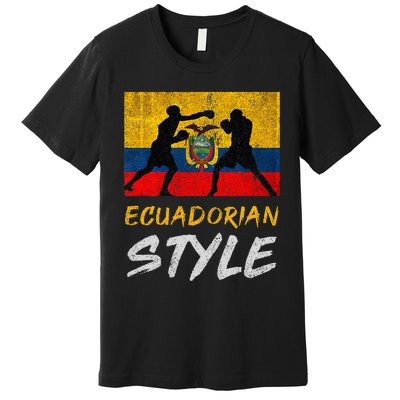 Ecuadorian Boxing Style Ecuador Pride Boxing Premium T-Shirt