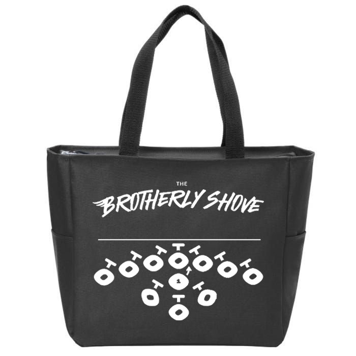 Eagles Brotherly Shove Zip Tote Bag