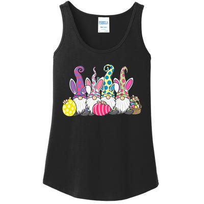 Easter Bunny Spring Cute Gnome Easter Egg Hunting And Basket Ladies Essential Tank